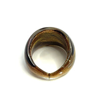 Handmade Glass Acrylic Ring Autumn Inspired Infinity Band