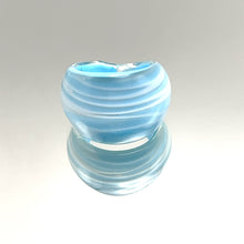 Handmade Glass Acrylic Ring Breeze Elegance Ocean Infinity Band