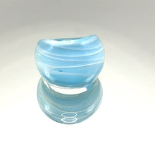 Handmade Glass Acrylic Ring Breeze Elegance of Ocean Infinity Band