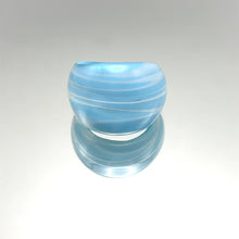 Handmade Glass Acrylic Ring Breeze Ocean Elegance Infinity Band
