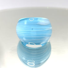 Handmade Glass Acrylic Ring Breeze's Ocean Elegance Infinity Band