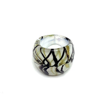 Handmade Glass Acrylic Ring Christmas's Harmony Winter Infinity Band