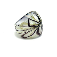 Handmade Glass Acrylic Ring Christmas's Harmony Winter Infinity Band