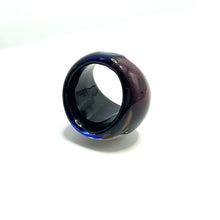 Handmade Glass Acrylic Ring Eclipse Elegance Infinity Band