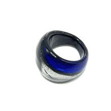 Handmade Glass Acrylic Ring Eclipse of Elegance Infinity Band