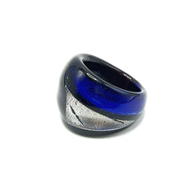 Handmade Glass Acrylic Ring Eclipse of Elegance Infinity Band