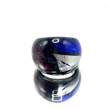 Handmade Glass Acrylic Ring Eclipse of Elegance Infinity Band