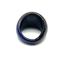 Handmade Glass Acrylic Ring Eclipse of Elegance Infinity Band