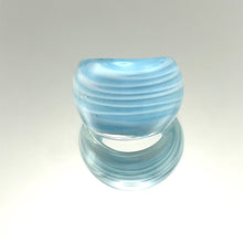 Handmade Glass Acrylic Ring Elegance Breeze Ocean Infinity Band
