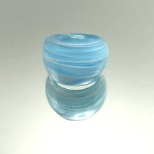 Handmade Glass Acrylic Ring Elegance Ocean Breeze Infinity Band