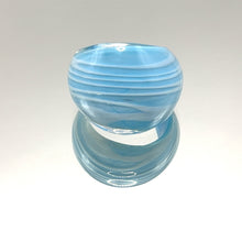 Handmade Glass Acrylic Ring Elegance of Ocean Breeze Infinity Band