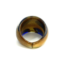 Handmade Glass Acrylic Ring Floral Inspired Infinity Band