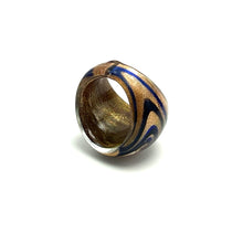 Handmade Glass Acrylic Ring Galactic Elegance Shiny Infinity Band