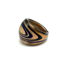 Handmade Glass Acrylic Ring Galactic Elegance Shiny Infinity Band