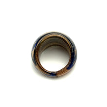 Handmade Glass Acrylic Ring Galactic Elegance Shiny Infinity Band