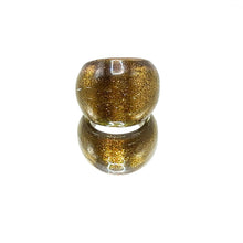 Handmade Glass Acrylic Ring Gilded Brilliance Luminescence Infinity Band