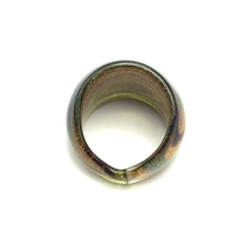 Handmade Glass Acrylic Ring Gilded Galaxy of Nature Infinity Band