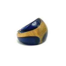 Handmade Glass Acrylic Ring Glittery Bold Infinity Band