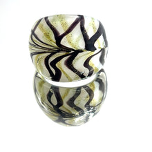 Handmade Glass Acrylic Ring Harmony of Christmas Winter Infinity Band