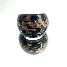Handmade Glass Acrylic Ring Harmony Silver Stroke Infinity Band