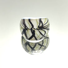 Handmade Glass Acrylic Ring Harmony Winter Christmas Infinity Band