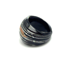 Handmade Glass Acrylic Ring Luminous Monochrome Infinity Band