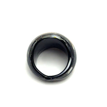 Handmade Glass Acrylic Ring Luminous Monochrome Infinity Band