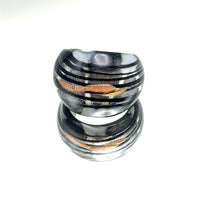 Handmade Glass Acrylic Ring Luminous Monochrome Infinity Band