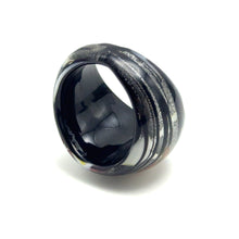 Handmade Glass Acrylic Ring Luminous Monochrome Infinity Band