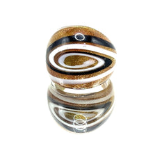 Handmade Glass Acrylic Ring Monochrome Galactic Infinity Band