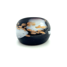 Handmade Glass Acrylic Ring Monochrome Opulence Infinity Band