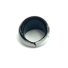 Handmade Glass Acrylic Ring Monochrome Opulence Infinity Band