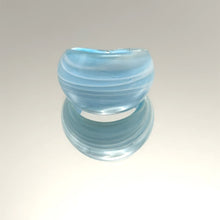 Handmade Glass Acrylic Ring Ocean Elegance Breeze Infinity Band