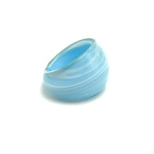 Handmade Glass Acrylic Ring Ocean Elegance Breeze Infinity Band