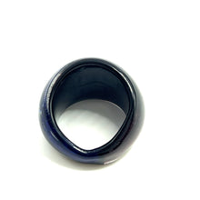 Handmade Glass Acrylic Ring Radiance Aqua Artistry Infinity Band