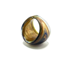 Handmade Glass Acrylic Ring Radiant Circlet Colourful Infinity Band
