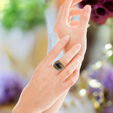 Handmade Glass Acrylic Ring Radiant Circlet Colourful Infinity Band