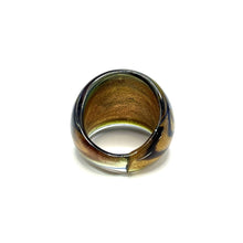 Handmade Glass Acrylic Ring Radiant Circlet Colourful Infinity Band