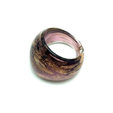 Handmade Glass Acrylic Ring Radiant Orchid Glim Infinity Band