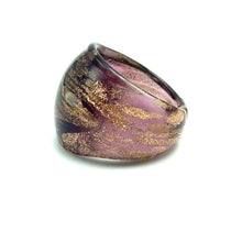 Handmade Glass Acrylic Ring Radiant Orchid Glim Infinity Band