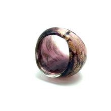 Handmade Glass Acrylic Ring Radiant Orchid Glim Infinity Band