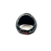 Handmade Glass Acrylic Ring Stellar Horizon  Infinity Band