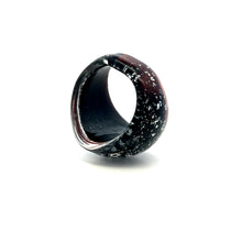 Handmade Glass Acrylic Ring Stellar Horizon  Infinity Band
