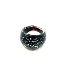 Handmade Glass Acrylic Ring Stellar Horizon  Infinity Band