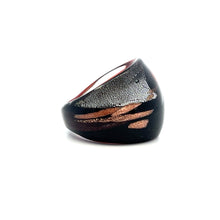 Handmade Glass Acrylic Ring Sunset Opulent Colourful Infinity Band