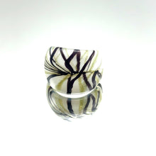 Handmade Glass Acrylic Ring Winter Harmony Christmas Infinity Band