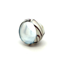 Handmade Glass Acrylic Ring Winter's Christmas Harmony Infinity Band