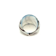 Handmade Glass Acrylic Ring Winter's Christmas Harmony Infinity Band