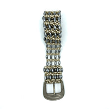 Handmade Retro Grey and White Pearl Buckled Belt Unique Giftware