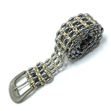 Handmade Retro Grey and White Pearl Buckled Belt Unique Giftware